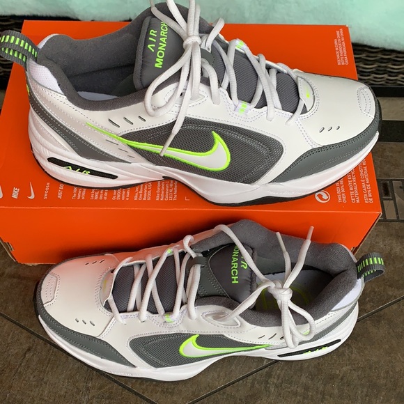 NIKE AIR MONARCH IV WHITE/WHITE-COOL GREY MENS - Picture 5 of 15